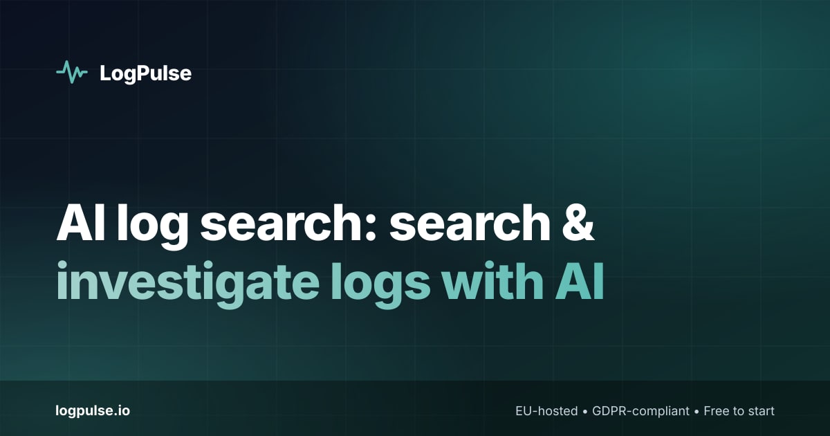 AI log search: search & investigate logs with AI | LogPulse
